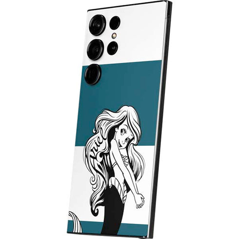 Disney The Little Mermaid Ariel Stripes Galaxy S25 Ultra Skin